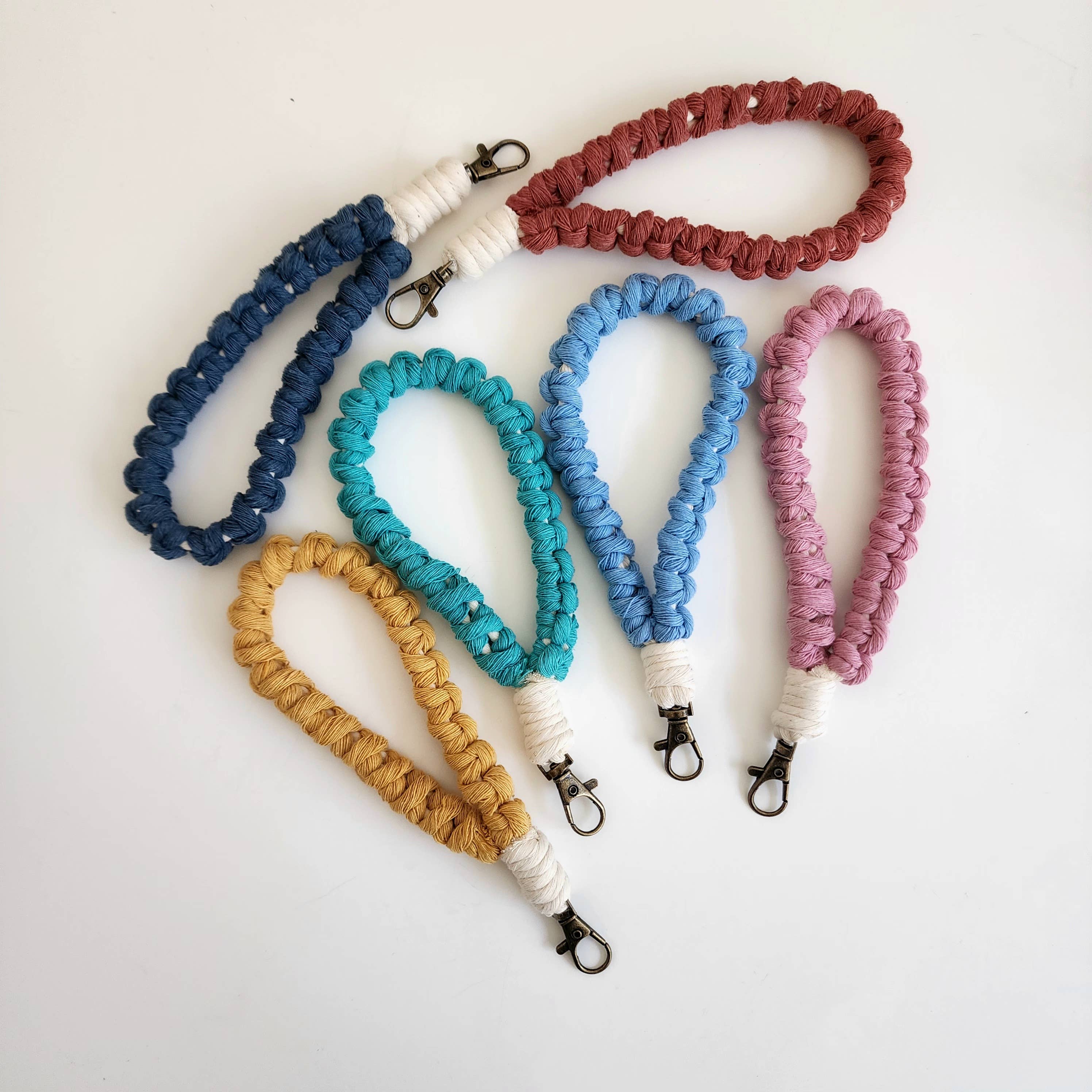 Minimalist Braided Cotton Wristlet