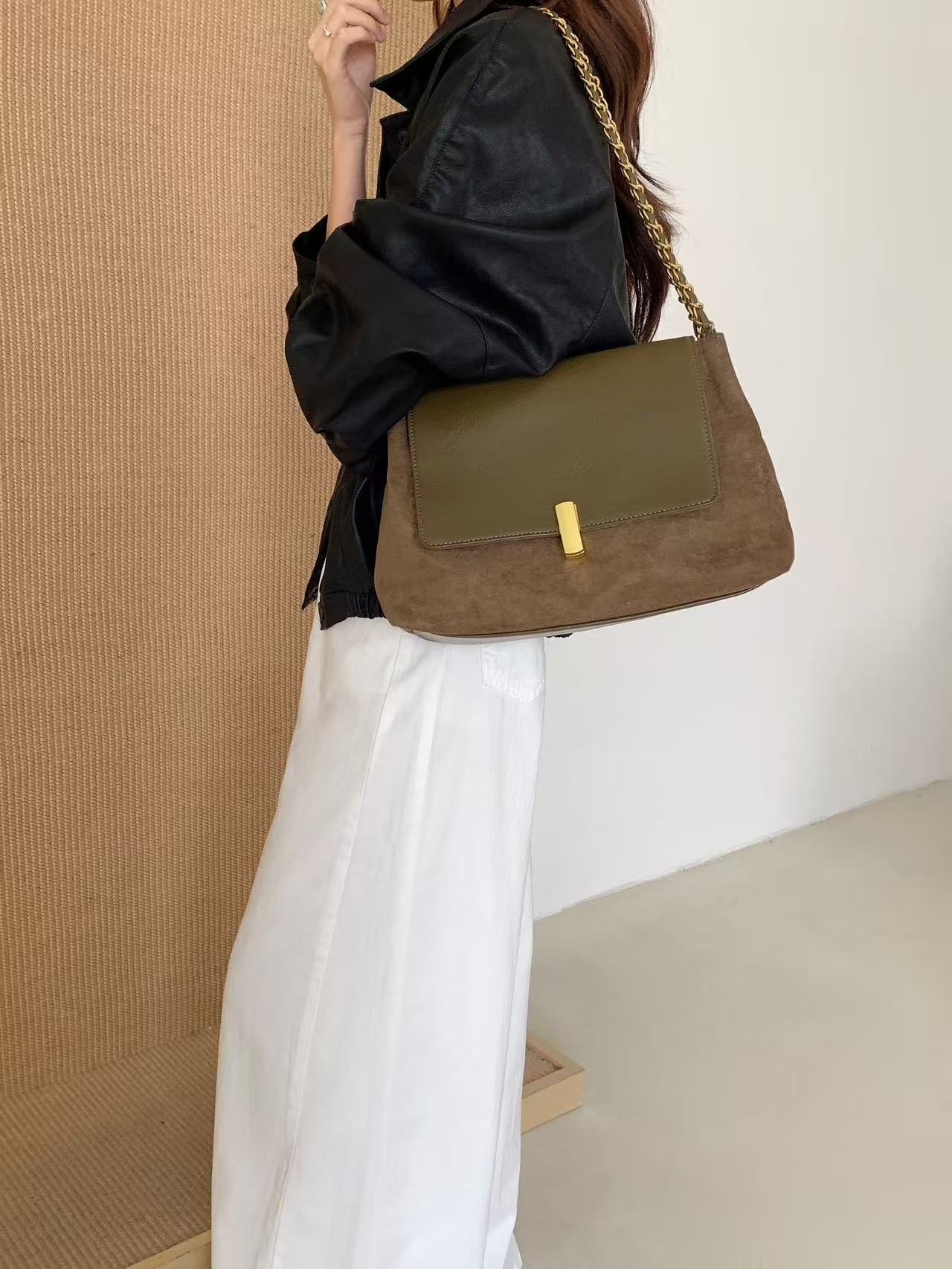 Serena Suede-Like Bag