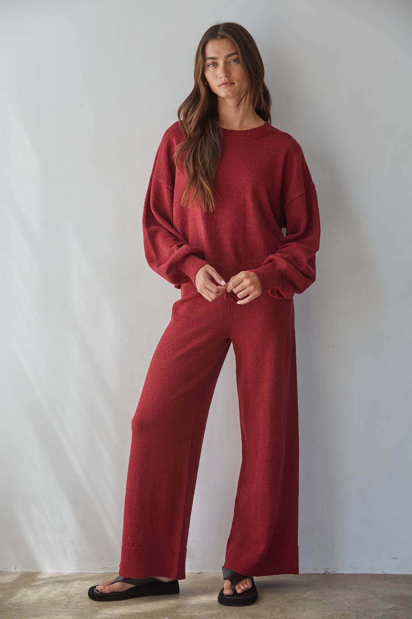 Christina Wide Leg Knit Pants