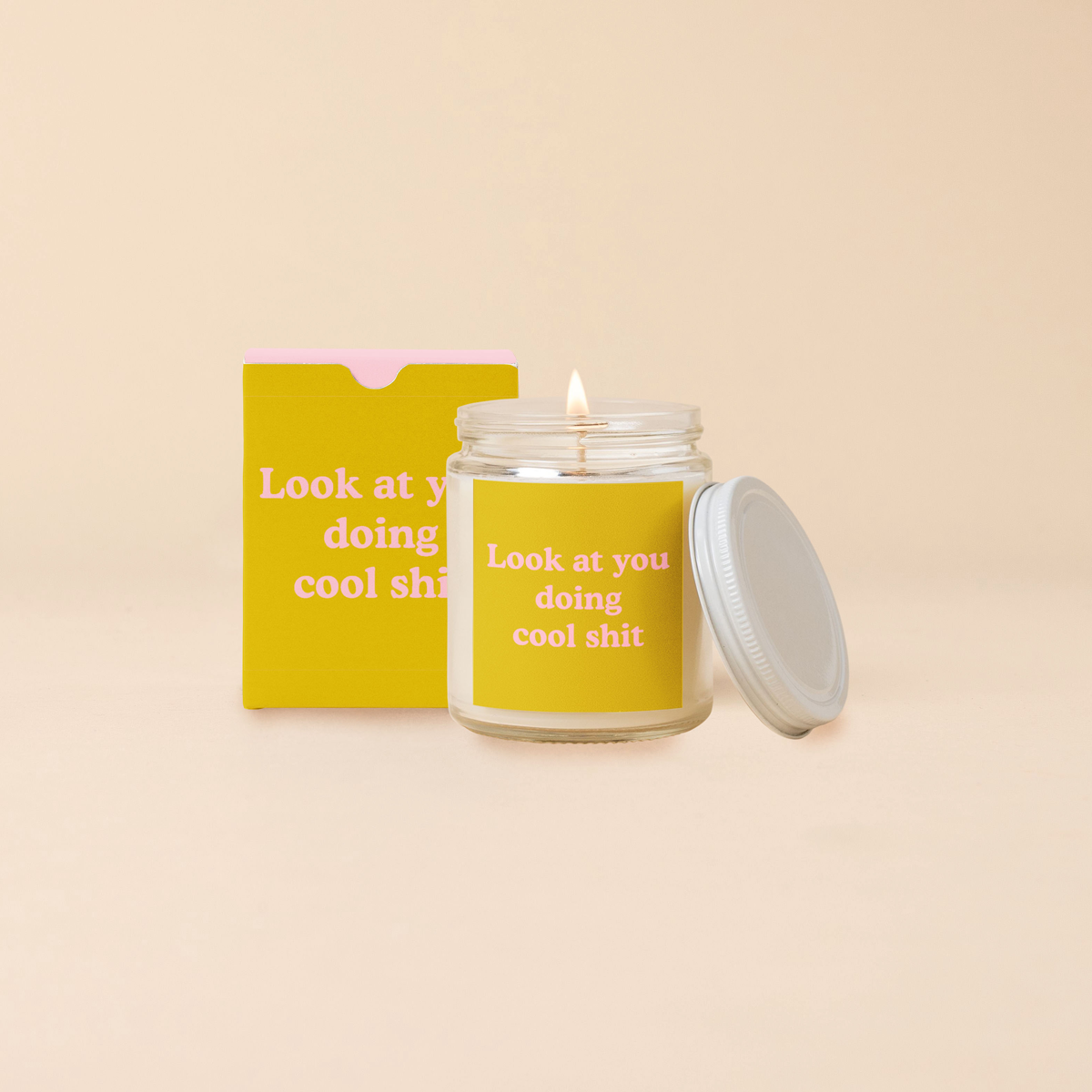 Color Block Gift Candle