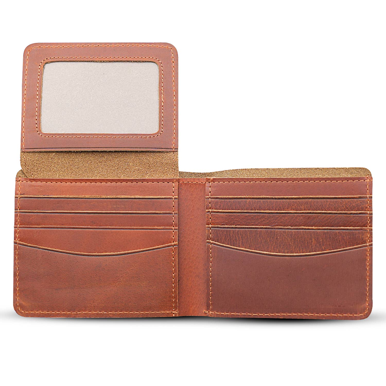 Genuine Leather Flap Wallet