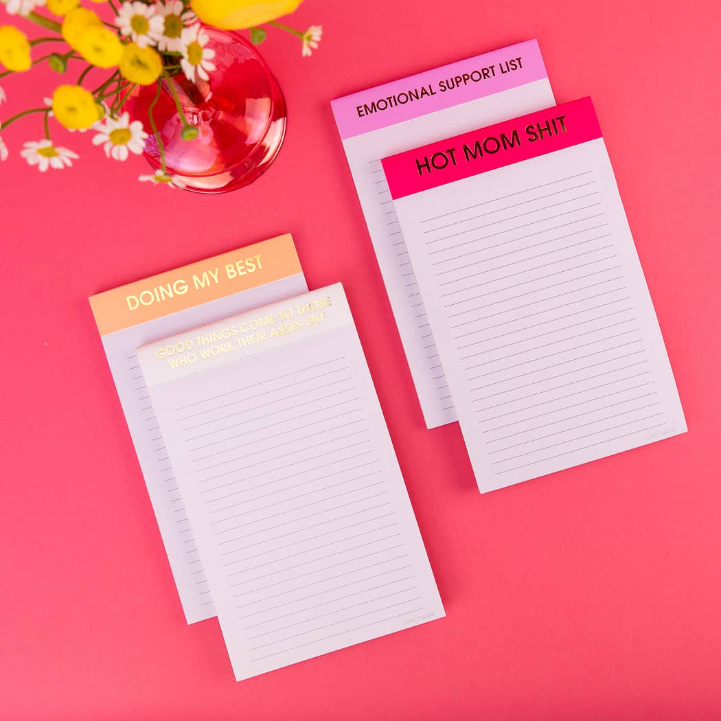 Emotional Support List Notepad