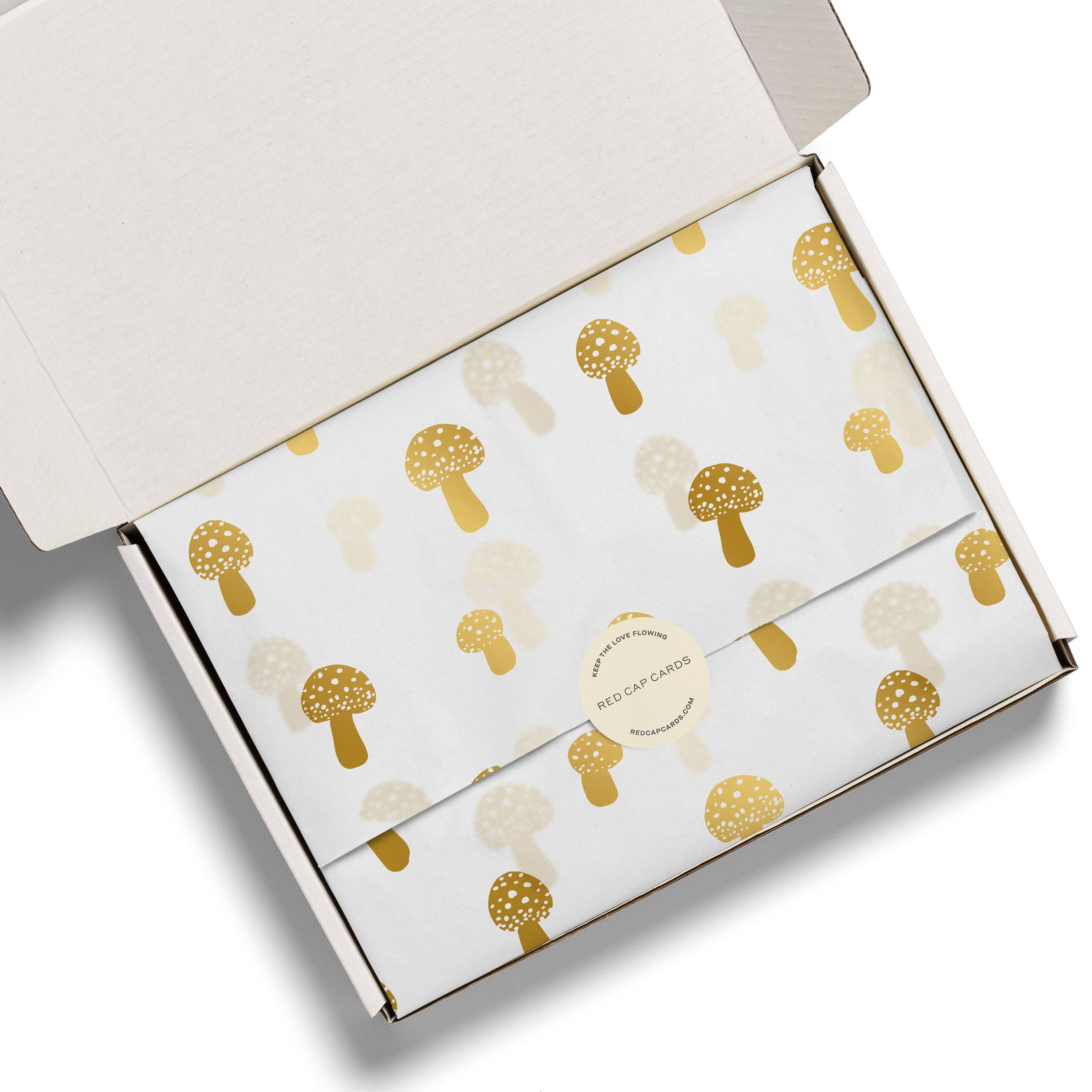 Tiny Mushrooms tissue paper