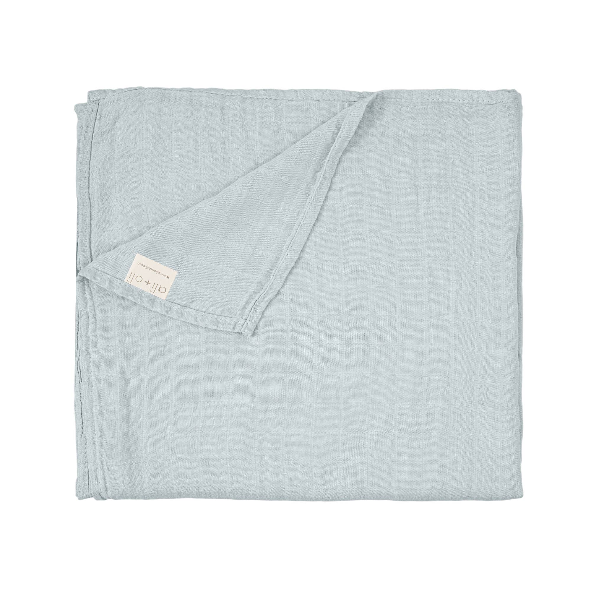 Misty Sky Bamboo Muslin Swaddle Blanket