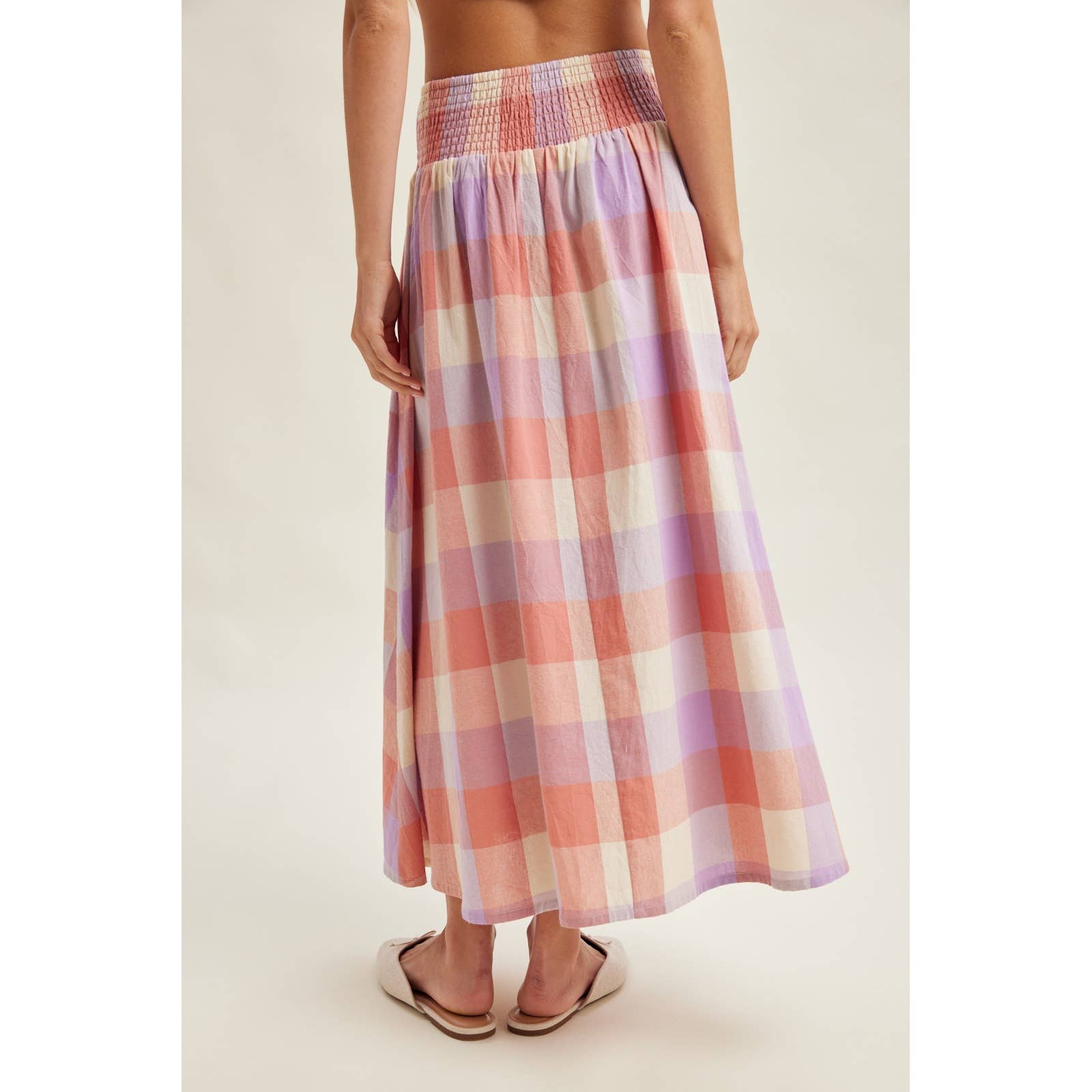 Plaid Picnic Midi Skirt