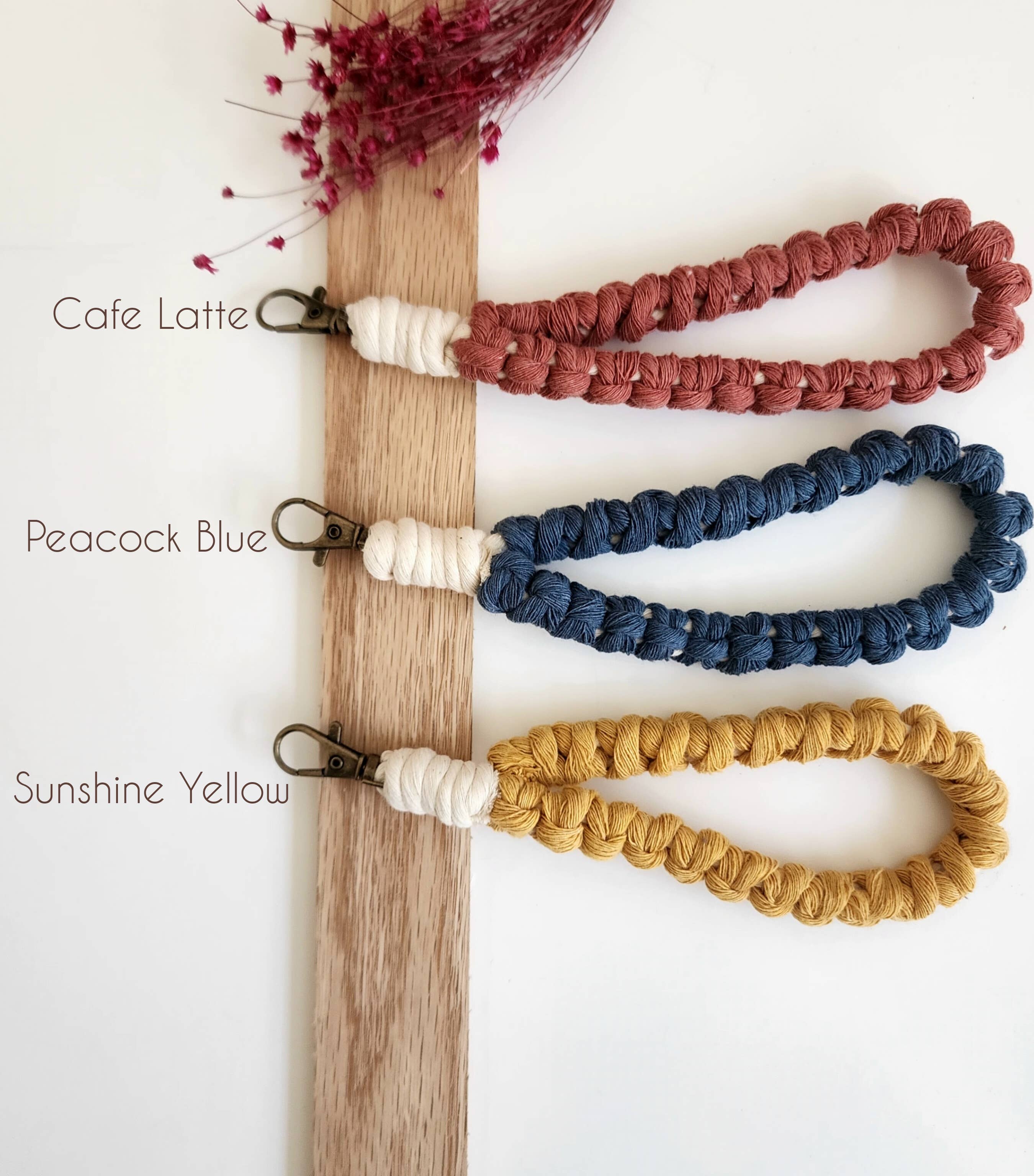 Minimalist Braided Cotton Wristlet