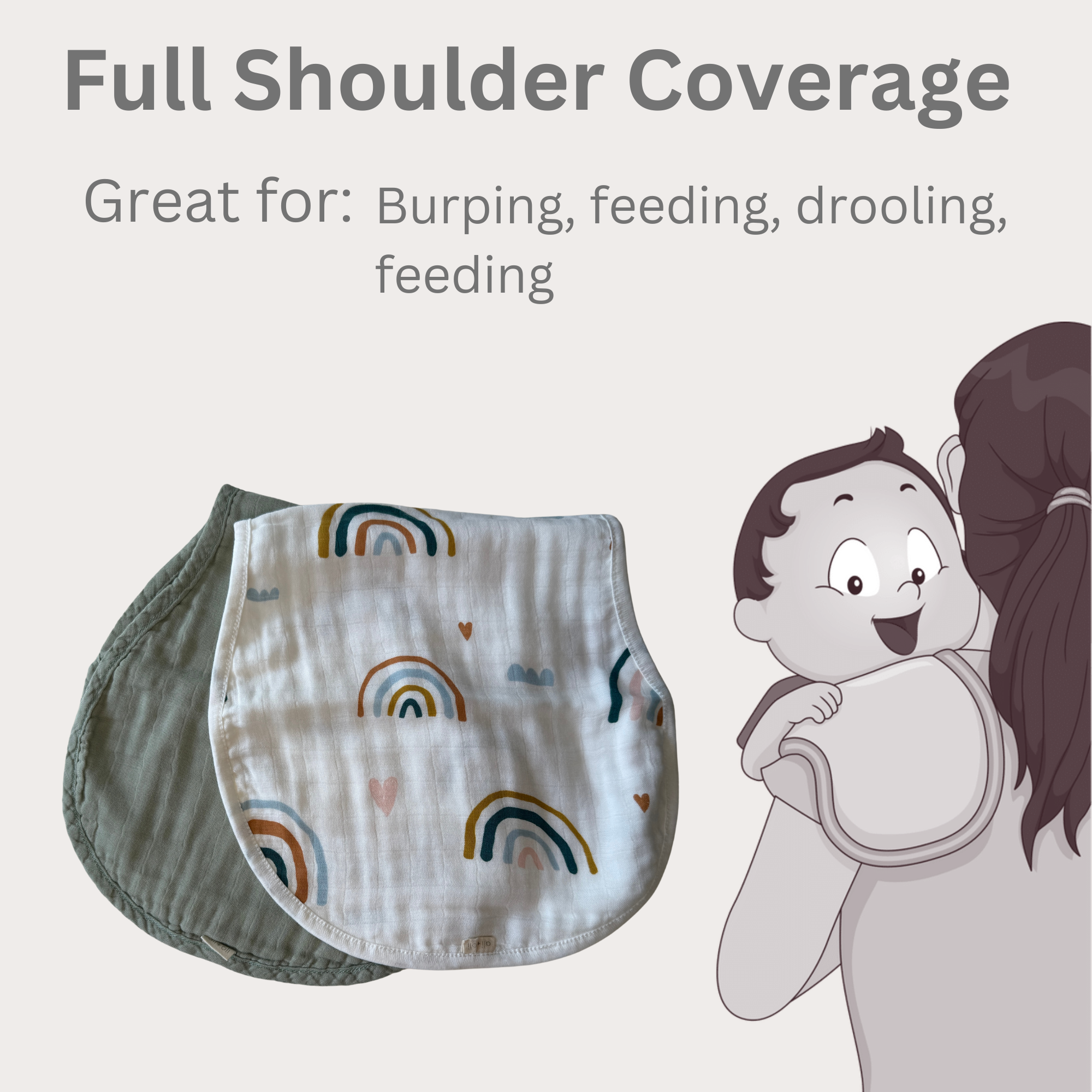 The Sprout & Sky Burp Set