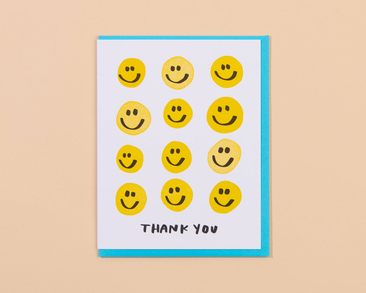 Smiley Thanks Card