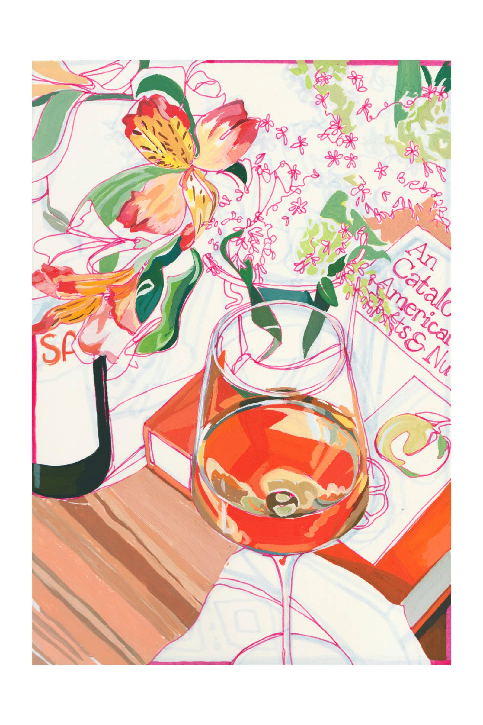 "Orange Wine" Print