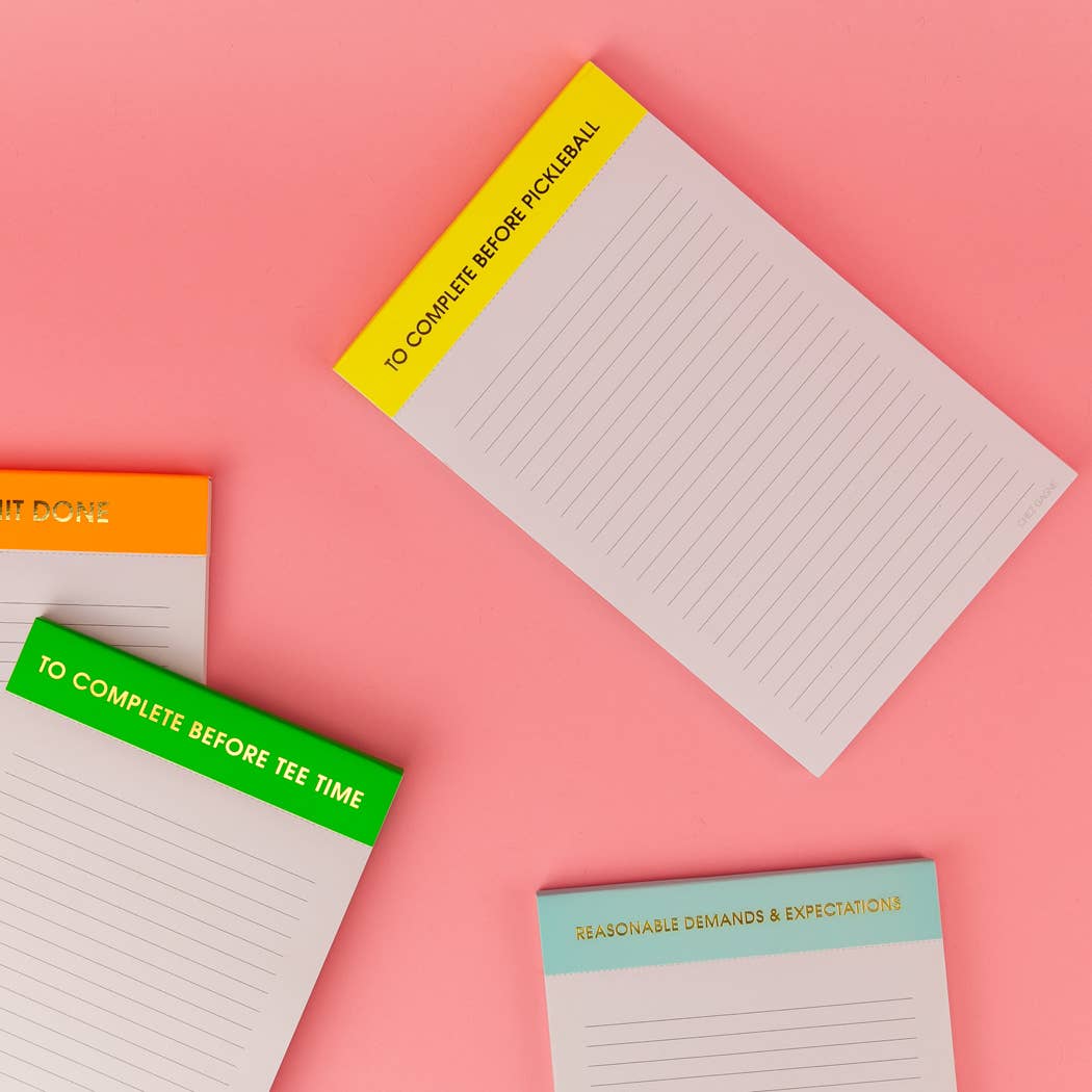 Reasonable Demands + Expectations Notepad
