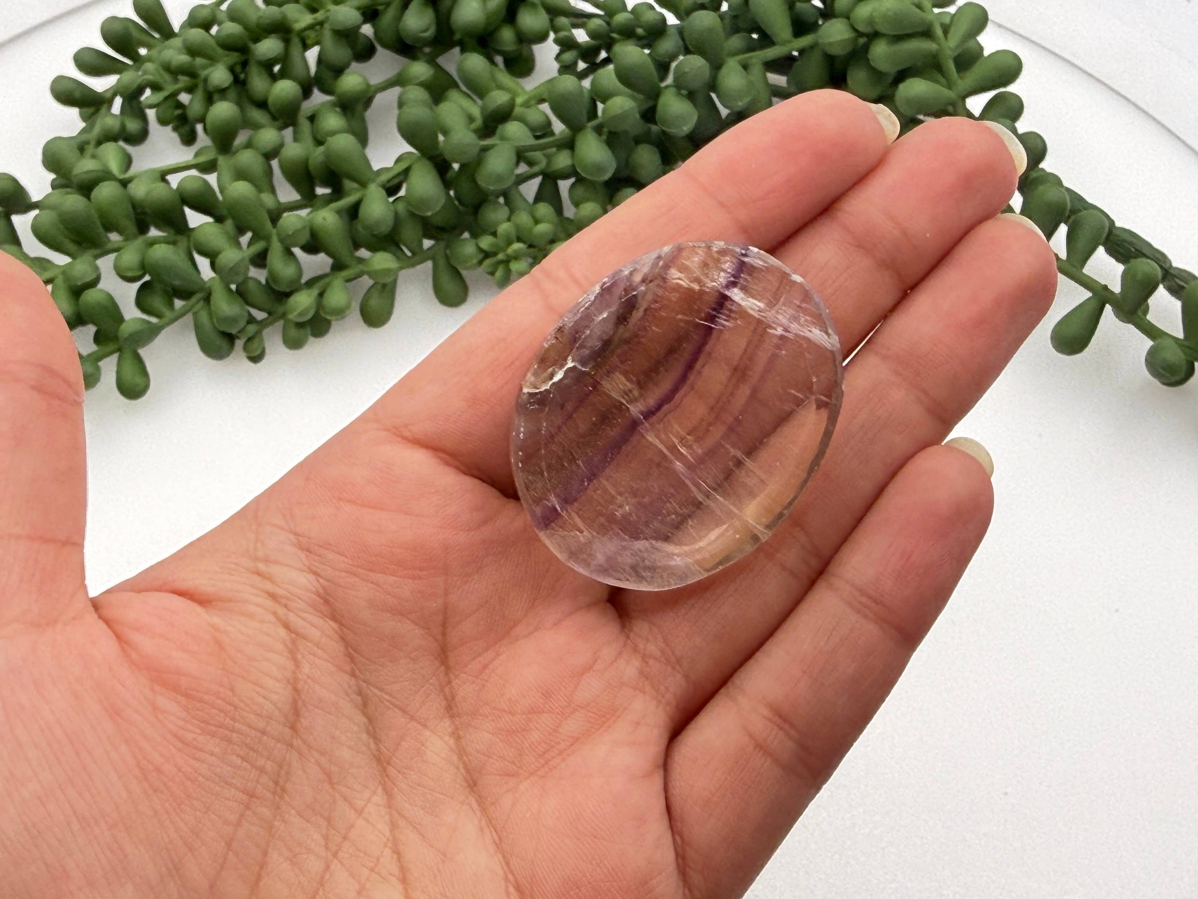 Rainbow Fluorite Worry Stone