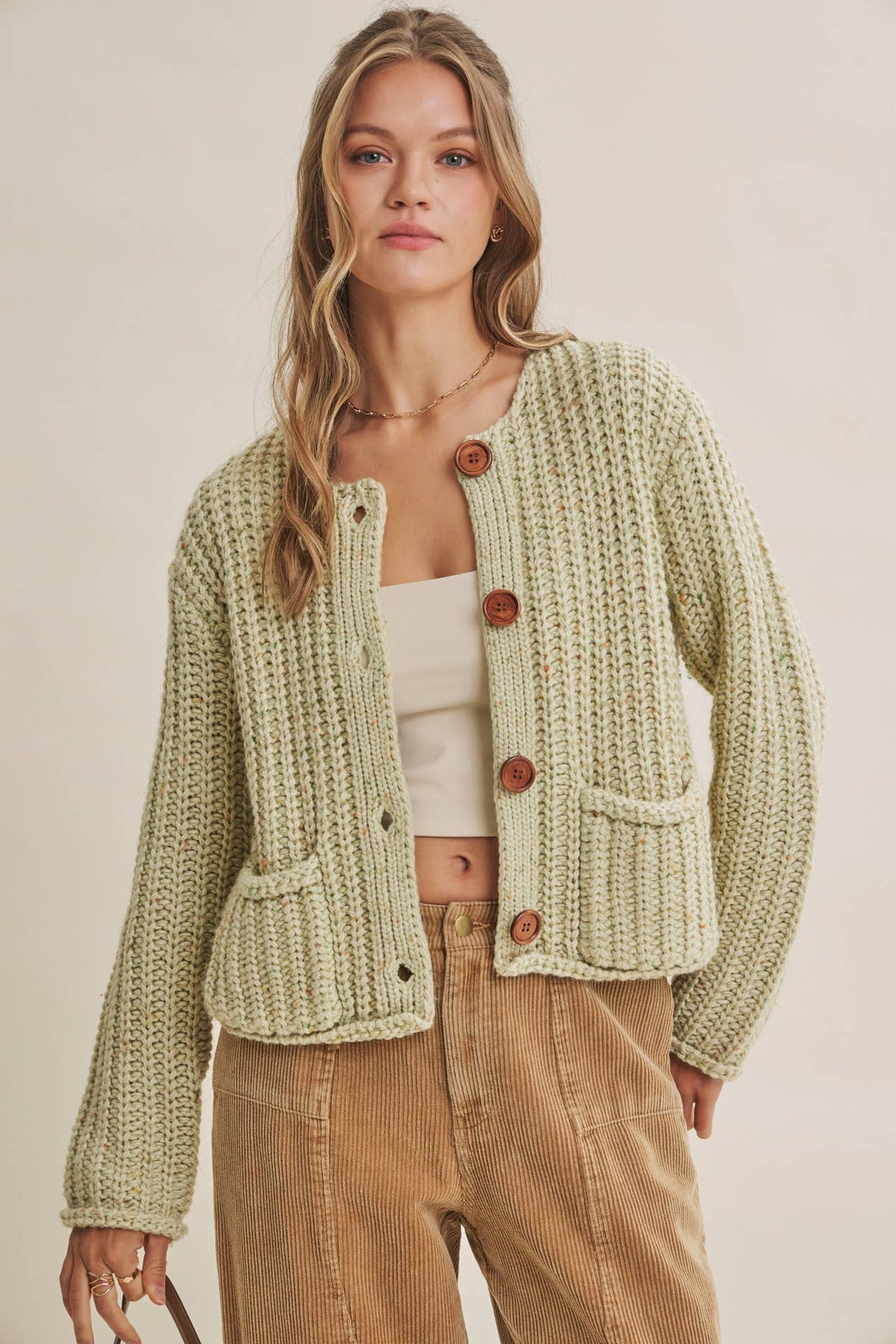Speckled Apple Cardigan