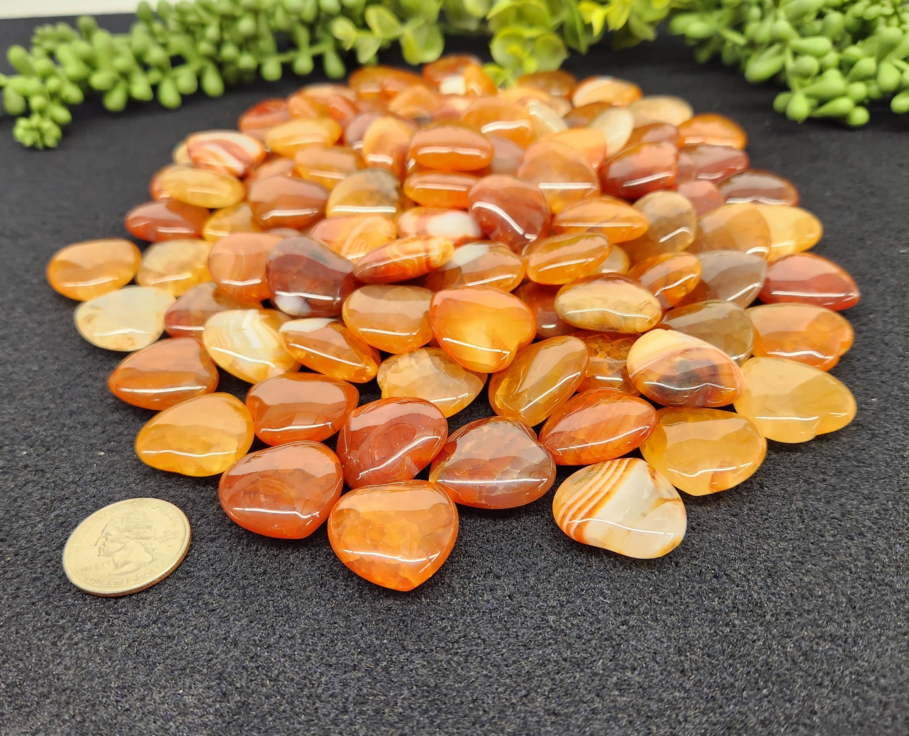 Fire Agate Mini Heart