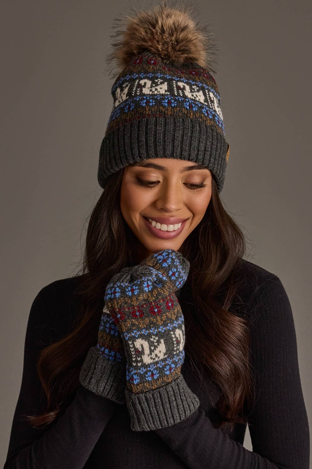 Gray Swan Pom Hat