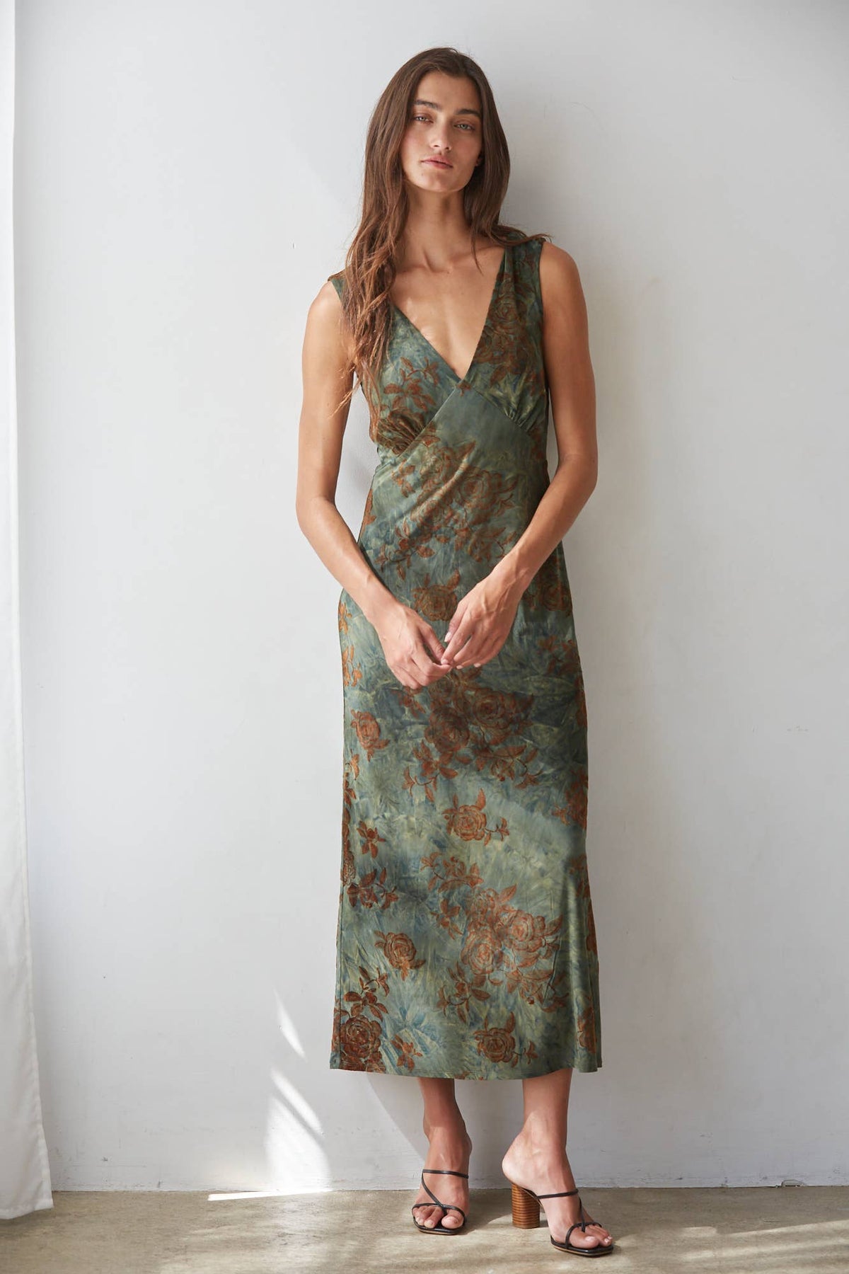 Velvet Garden Midi Dress