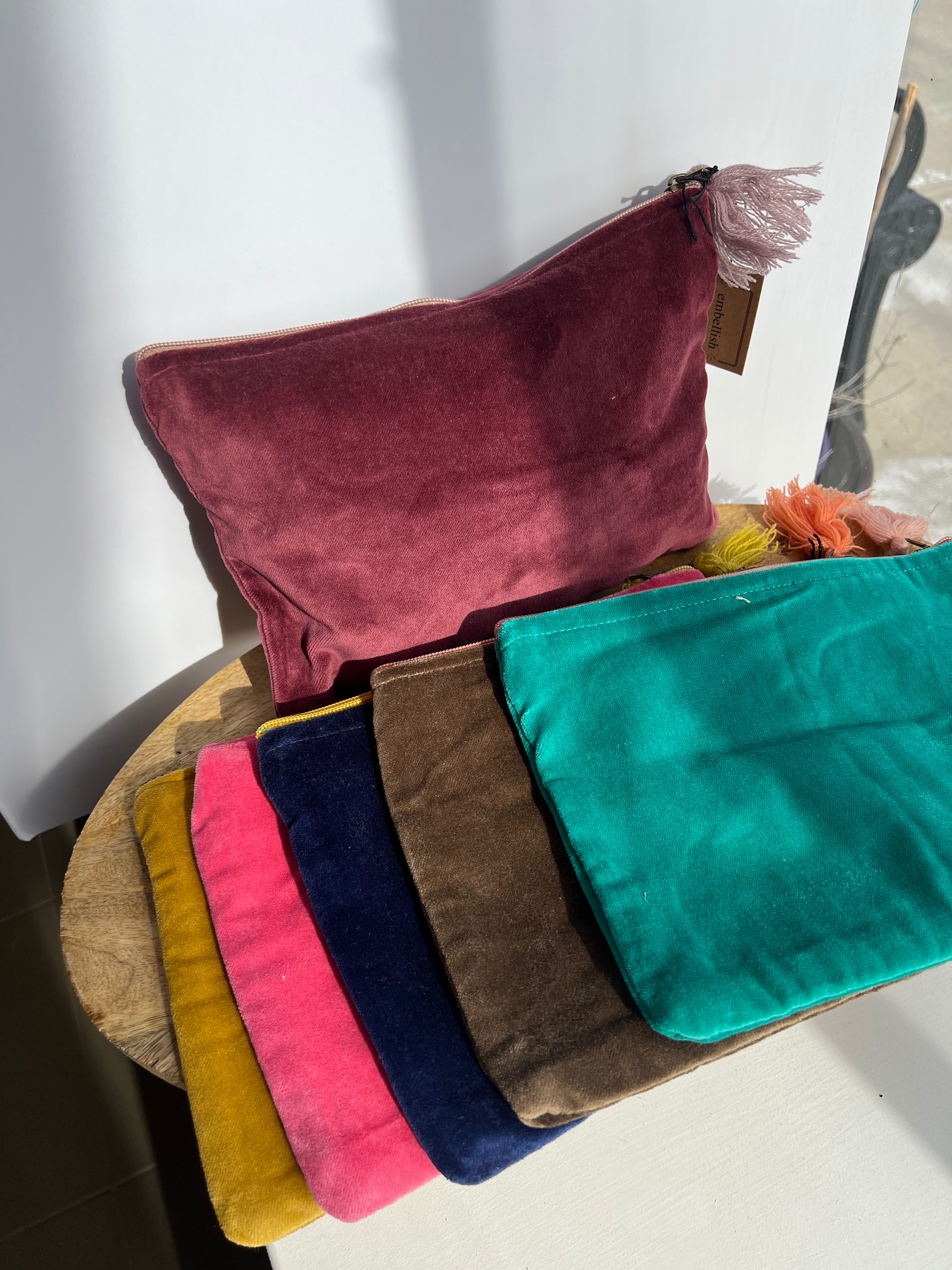 Velvet Tassel Pouch