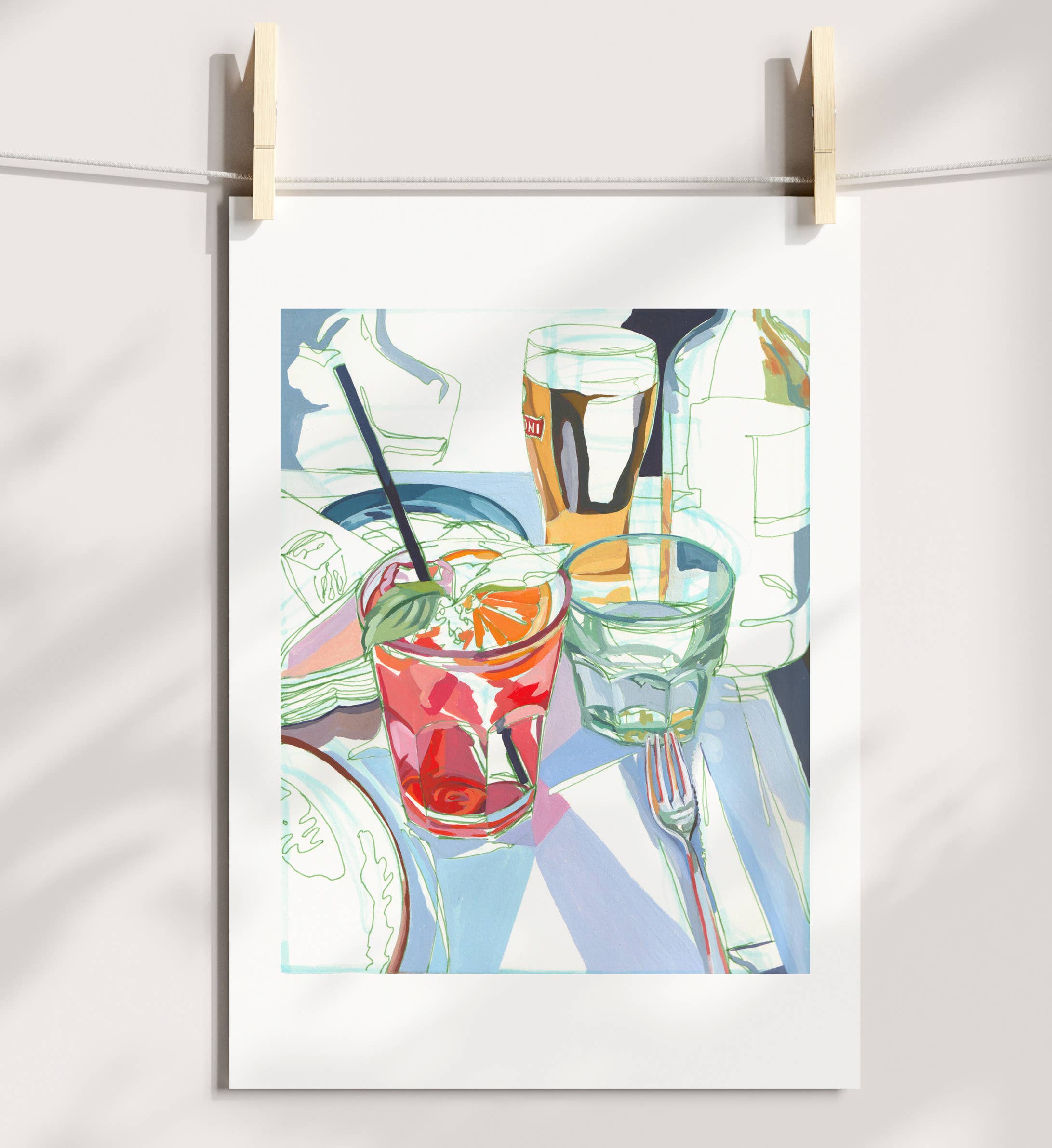 "Aperol Spritz" Cocktails in Italy Print
