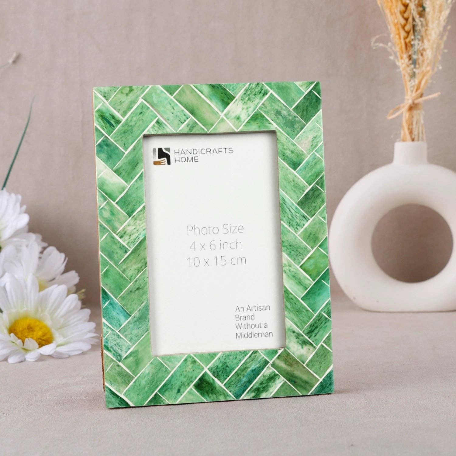 Green Leaf Bone Frame