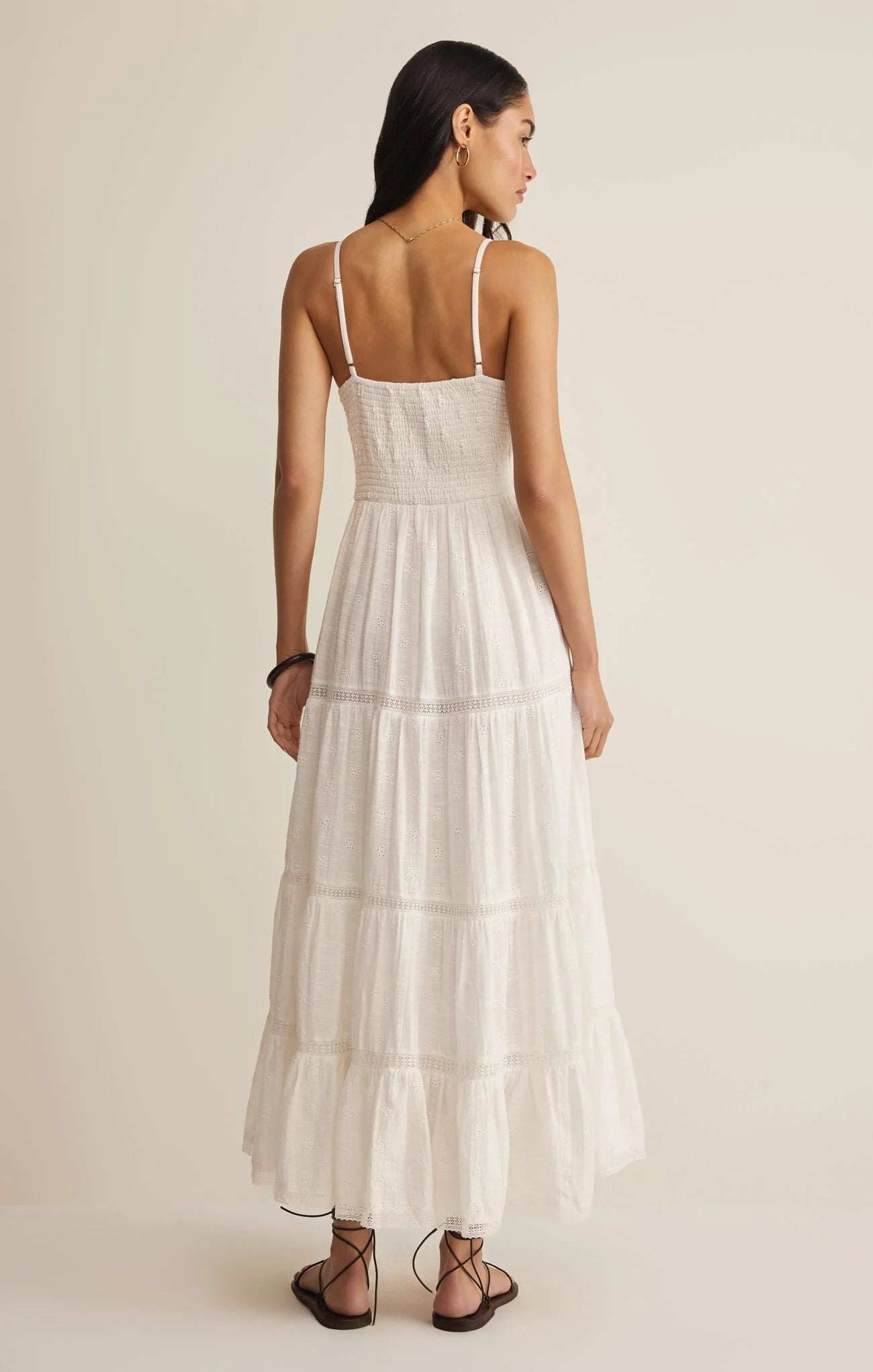 Behati Eyelet Midi Dress