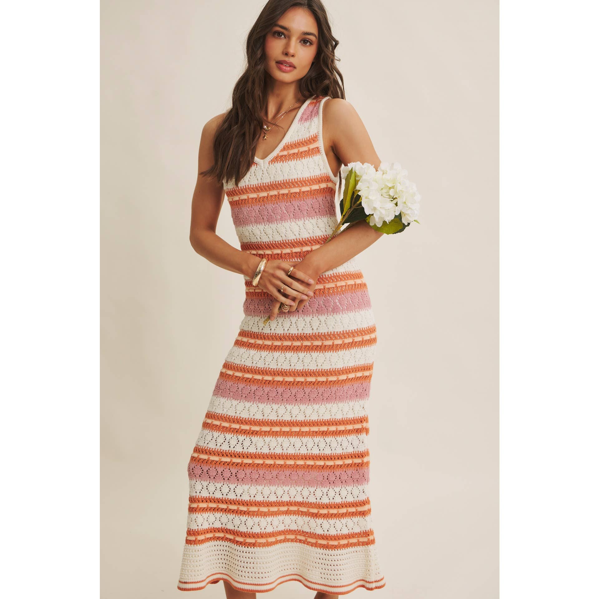 Crochet Midi Dress