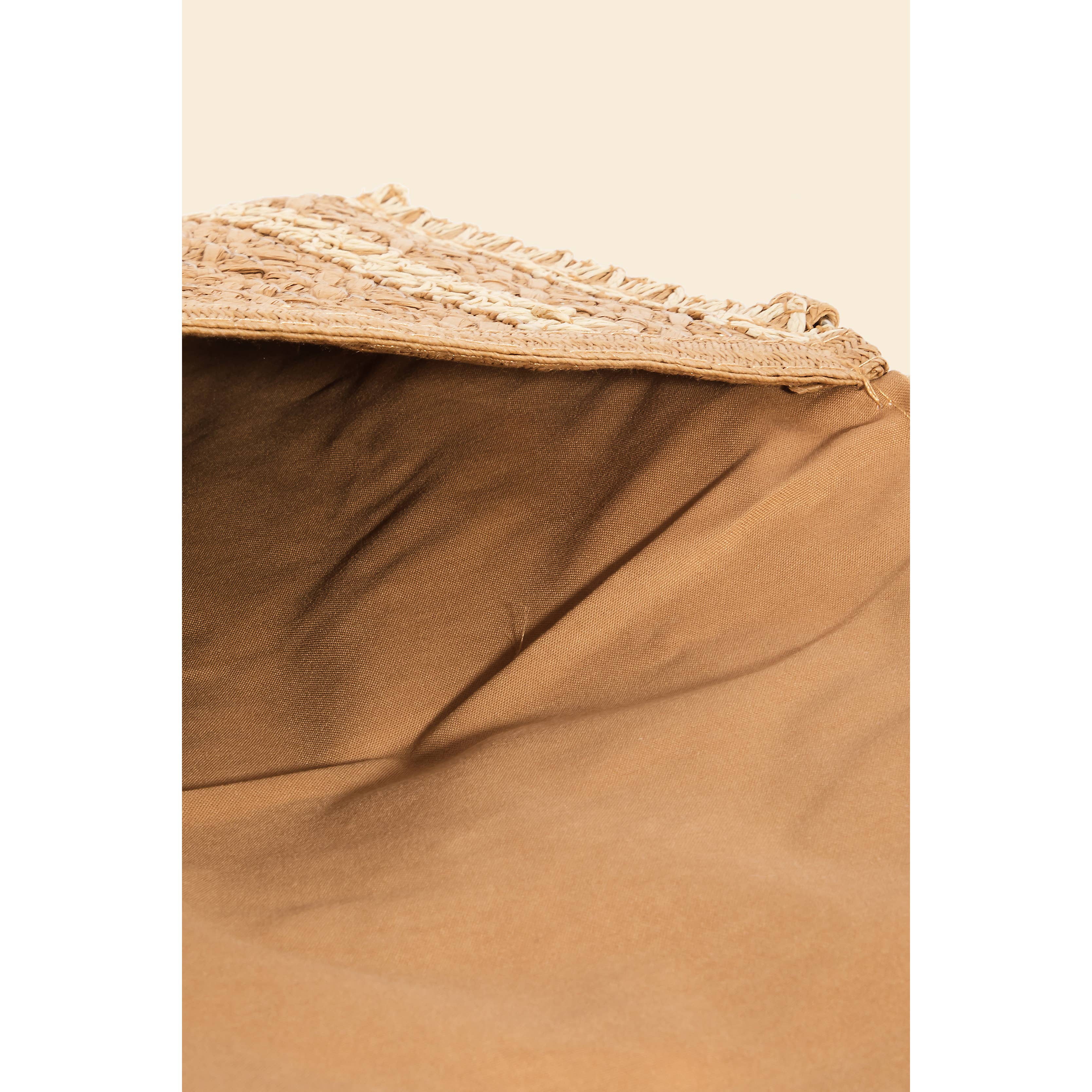 Braided Straw Clutch