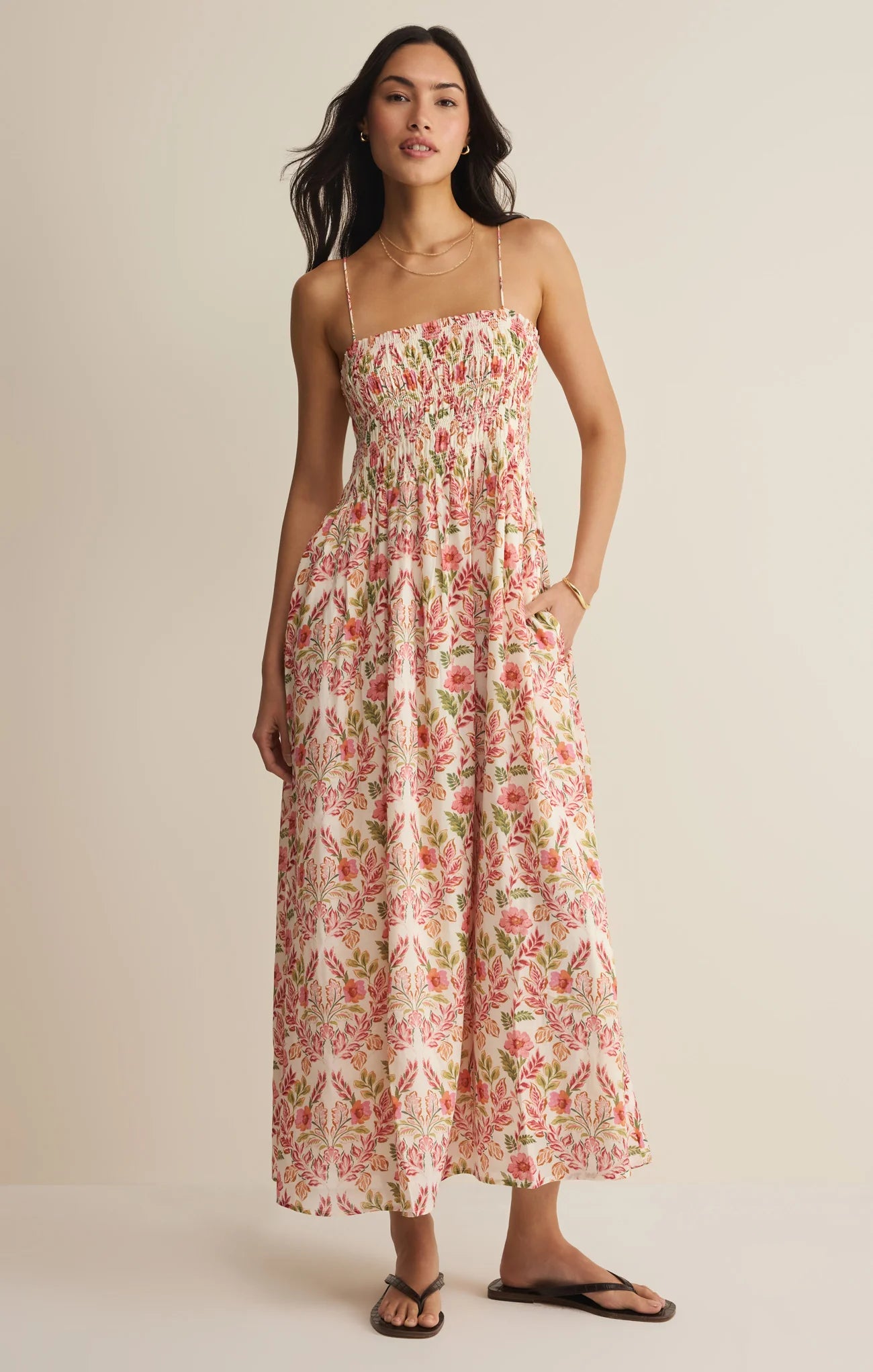 Cornelia Floral Midi Dress