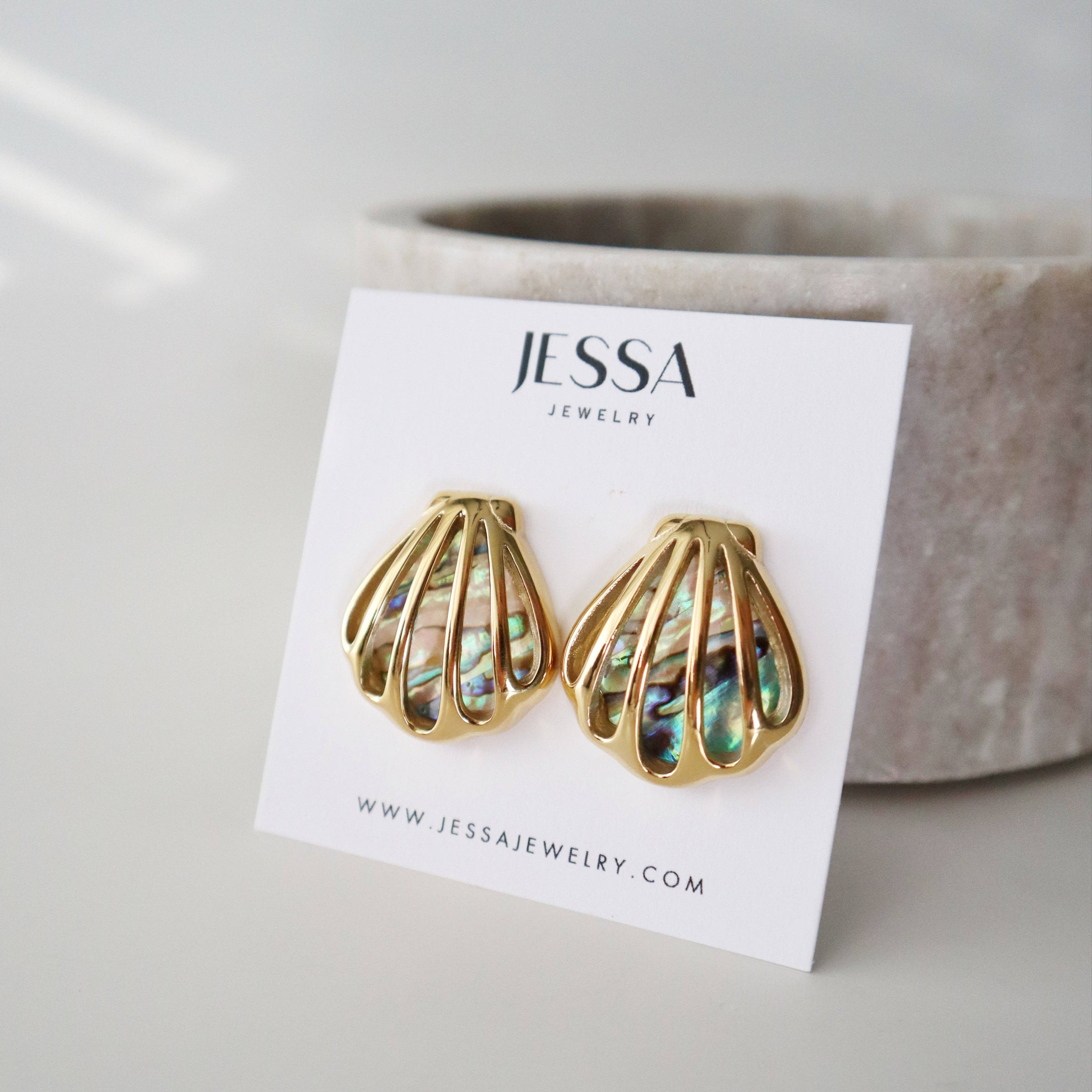 Aurora Seashell Earrings