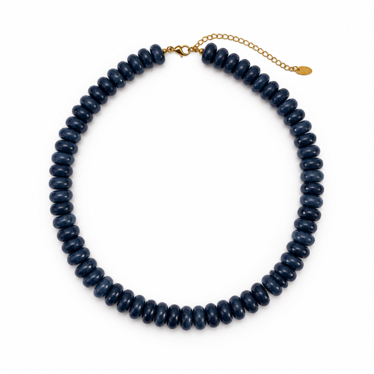 Flat Beaded Chunky Necklace