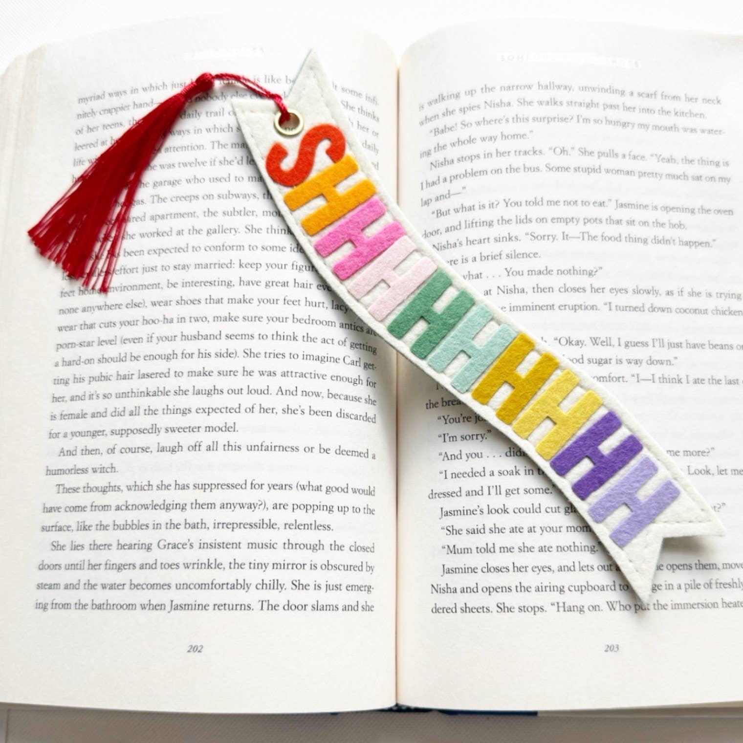 Shh… Rainbow Bookmark