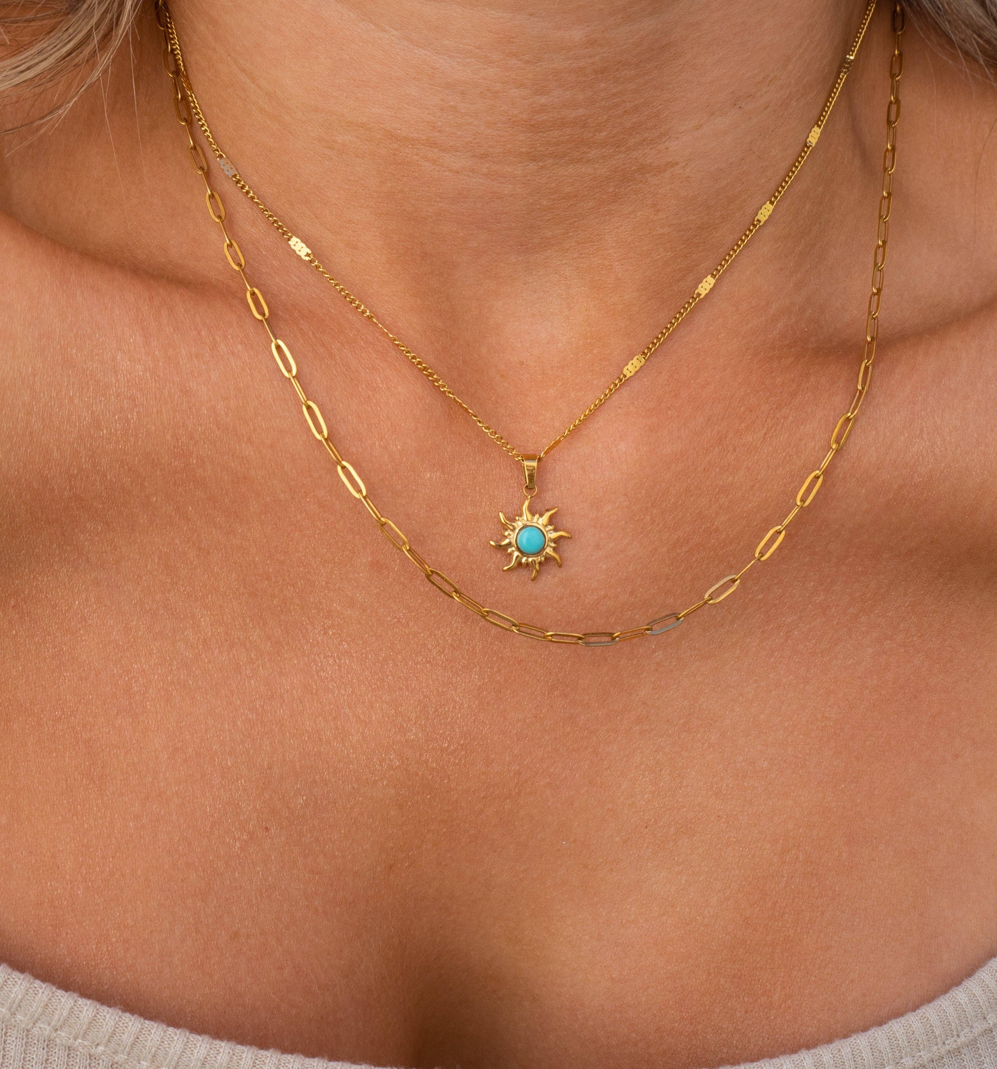 Turquoise Sun Necklace