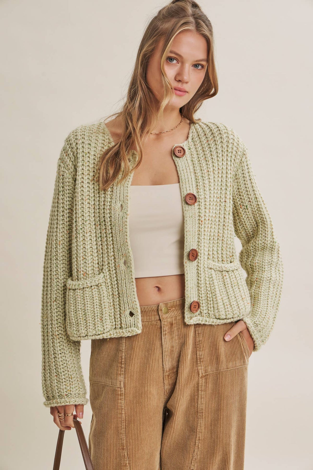 Speckled Apple Cardigan
