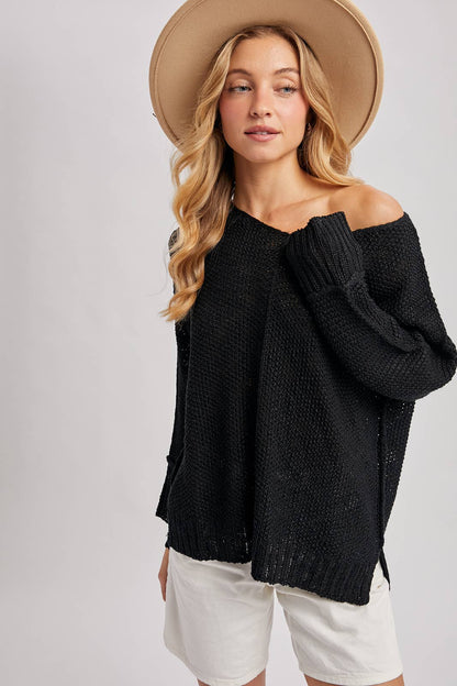Easy Days V-Neck Sweater