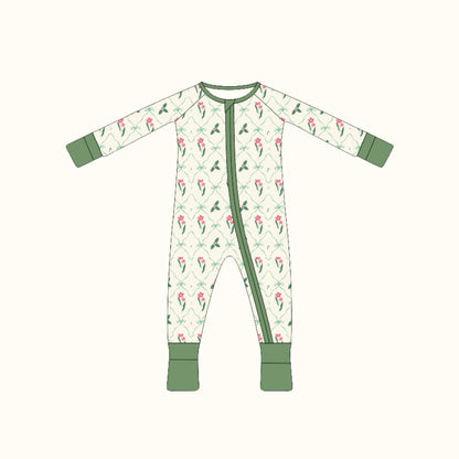 Bamboo Baby Floral Footy Pajamas