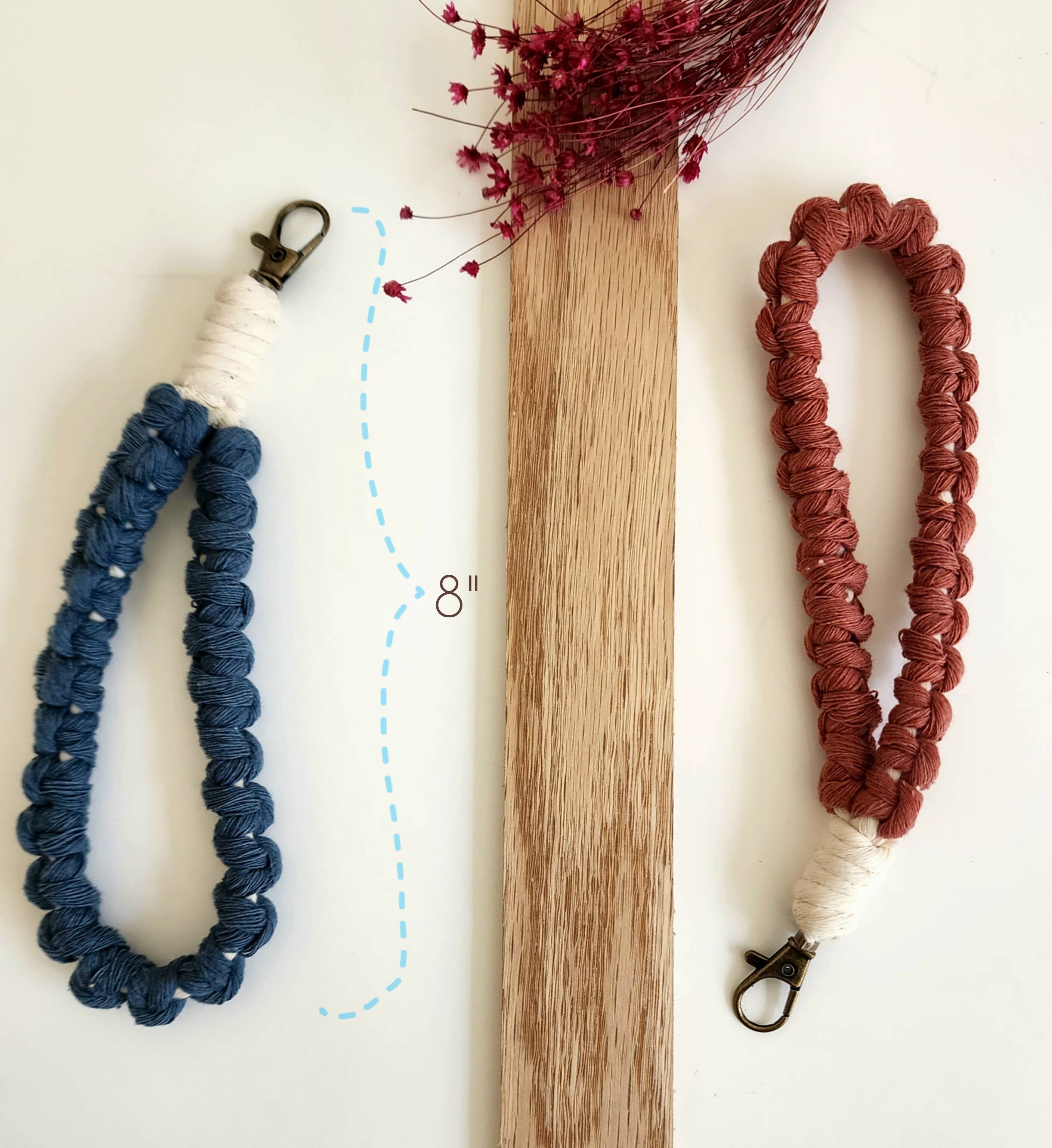 Minimalist Braided Cotton Wristlet