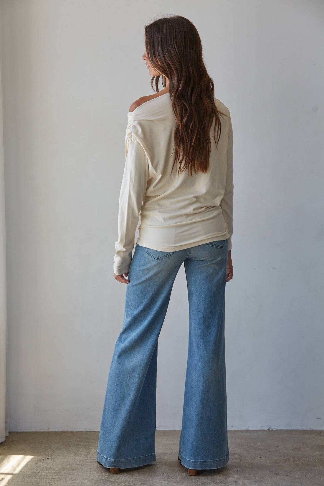Ava Asymmetric Long Sleeve
