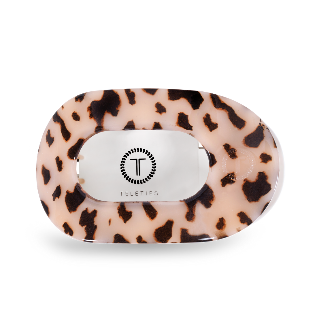 Blonde Tortoise Round Flat Hair Clip