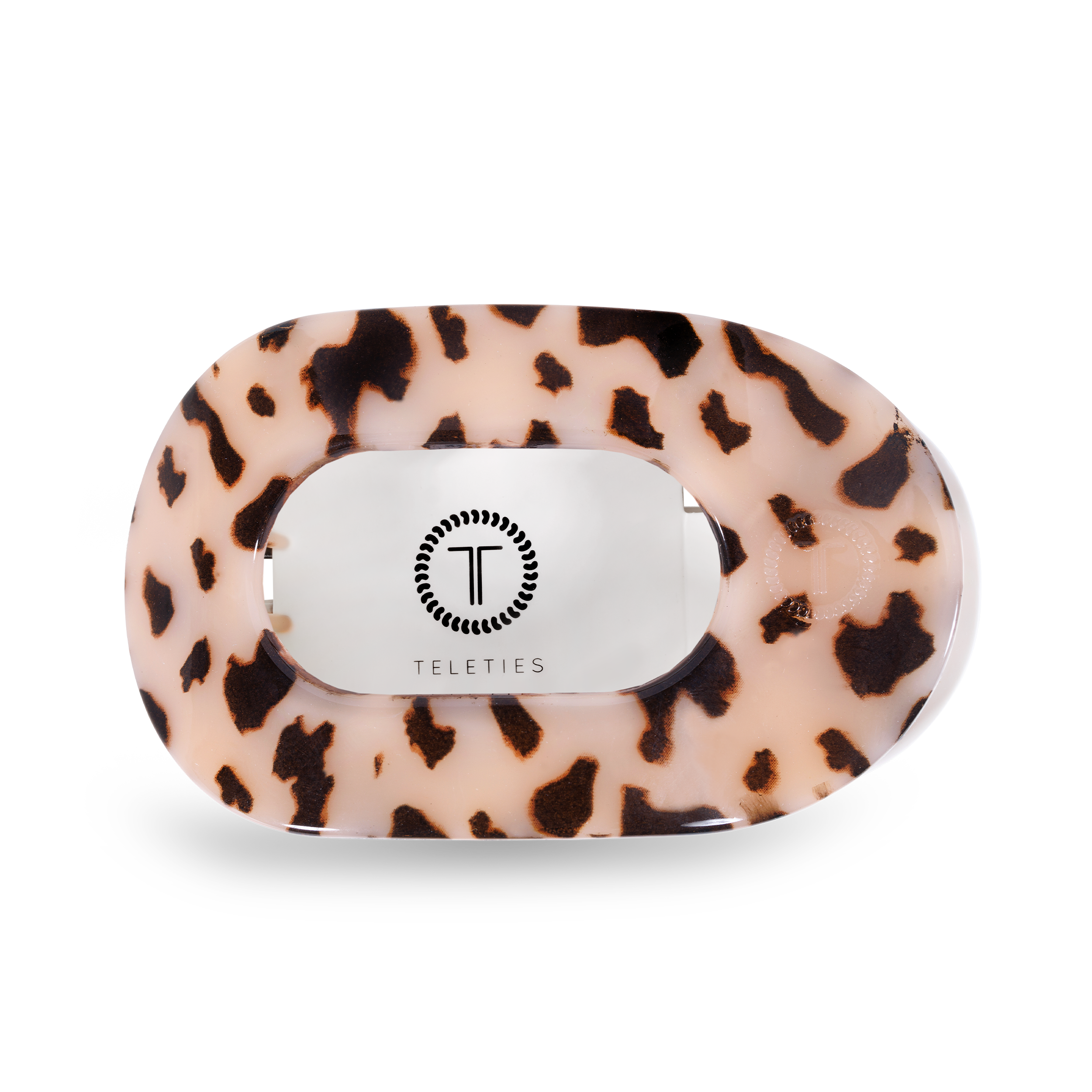 Blonde Tortoise Round Flat Hair Clip