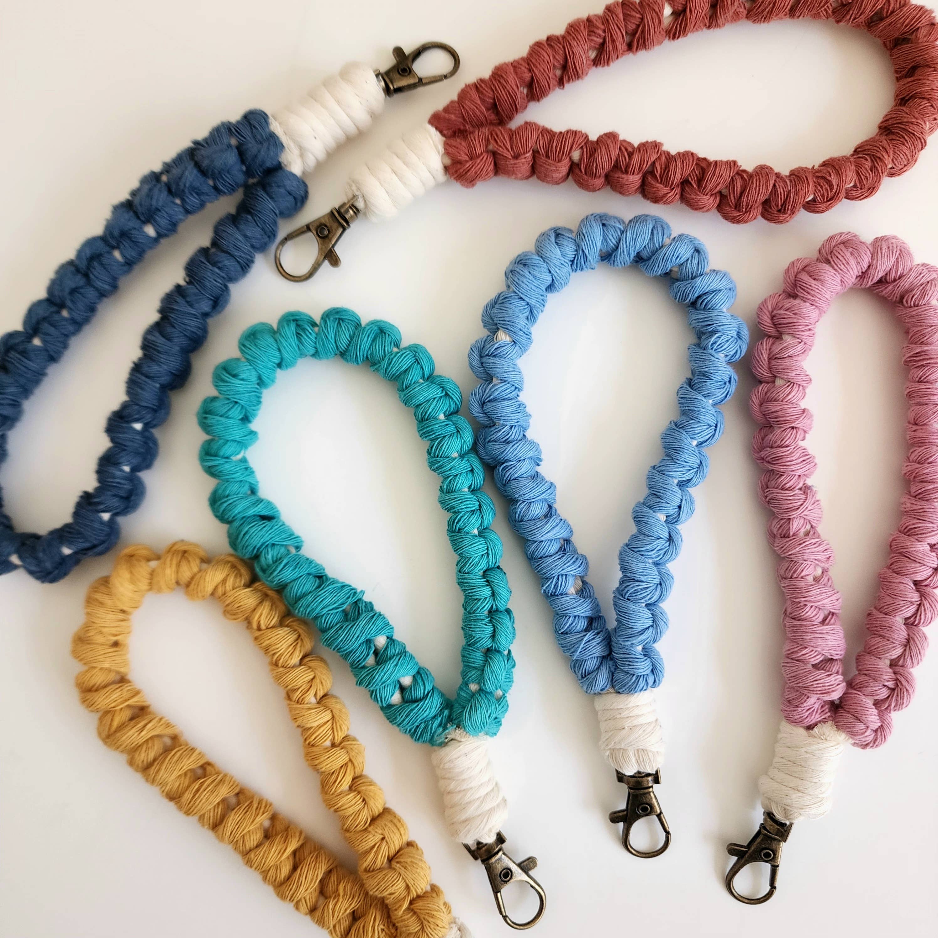 Minimalist Braided Cotton Wristlet