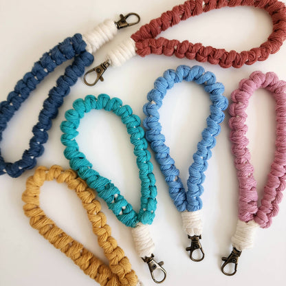 Minimalist Braided Cotton Wristlet