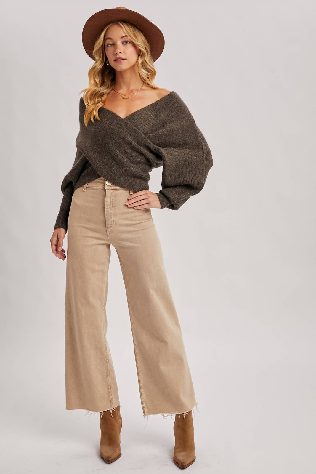 Sofie Crossover Sweater