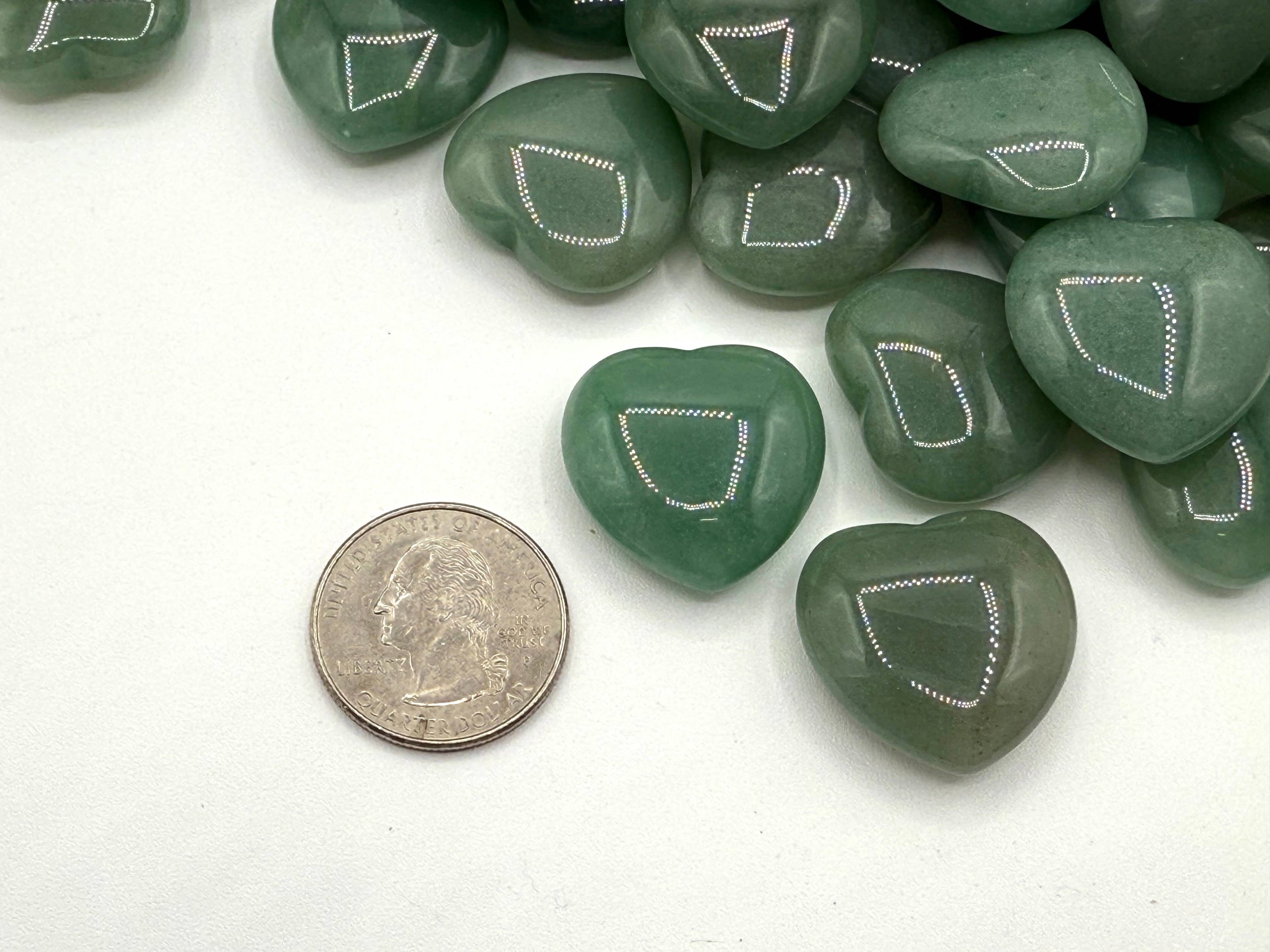 Green Aventurine Mini Heart