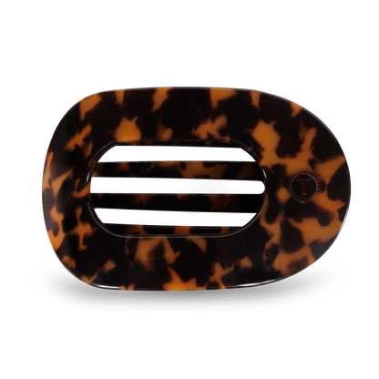 Tortoise Round Flat Hair Clip