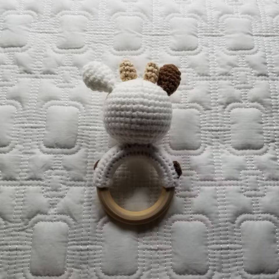 Cow Crochet Rattle