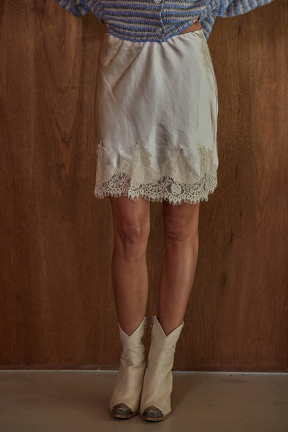 Skylar Satin Mini Skirt
