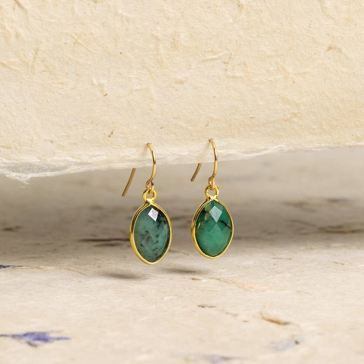 Emerald Marquise Cut Earrings
