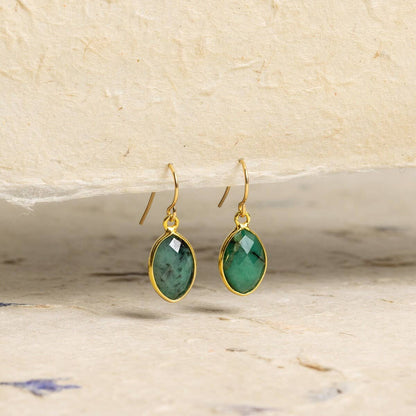 Emerald Marquise Cut Earrings