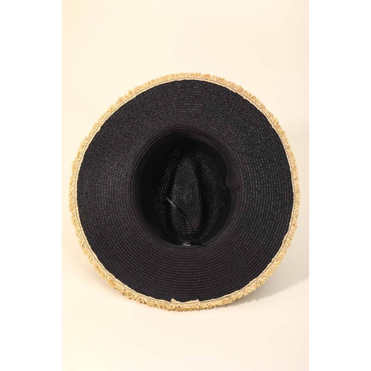 Boho Straw Fringe Hat