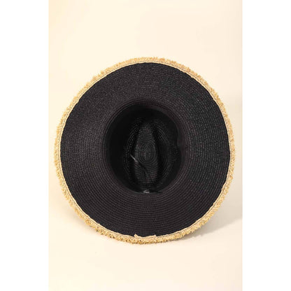 Boho Straw Fringe Hat