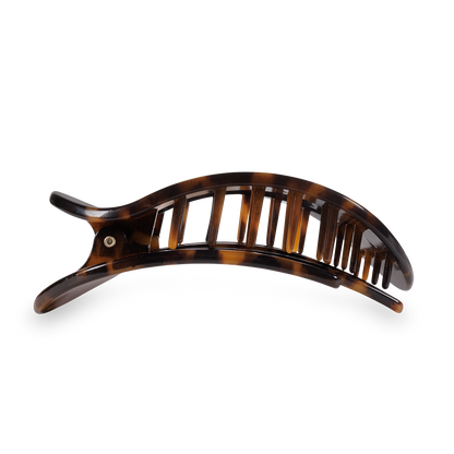 Tortoise Round Flat Hair Clip