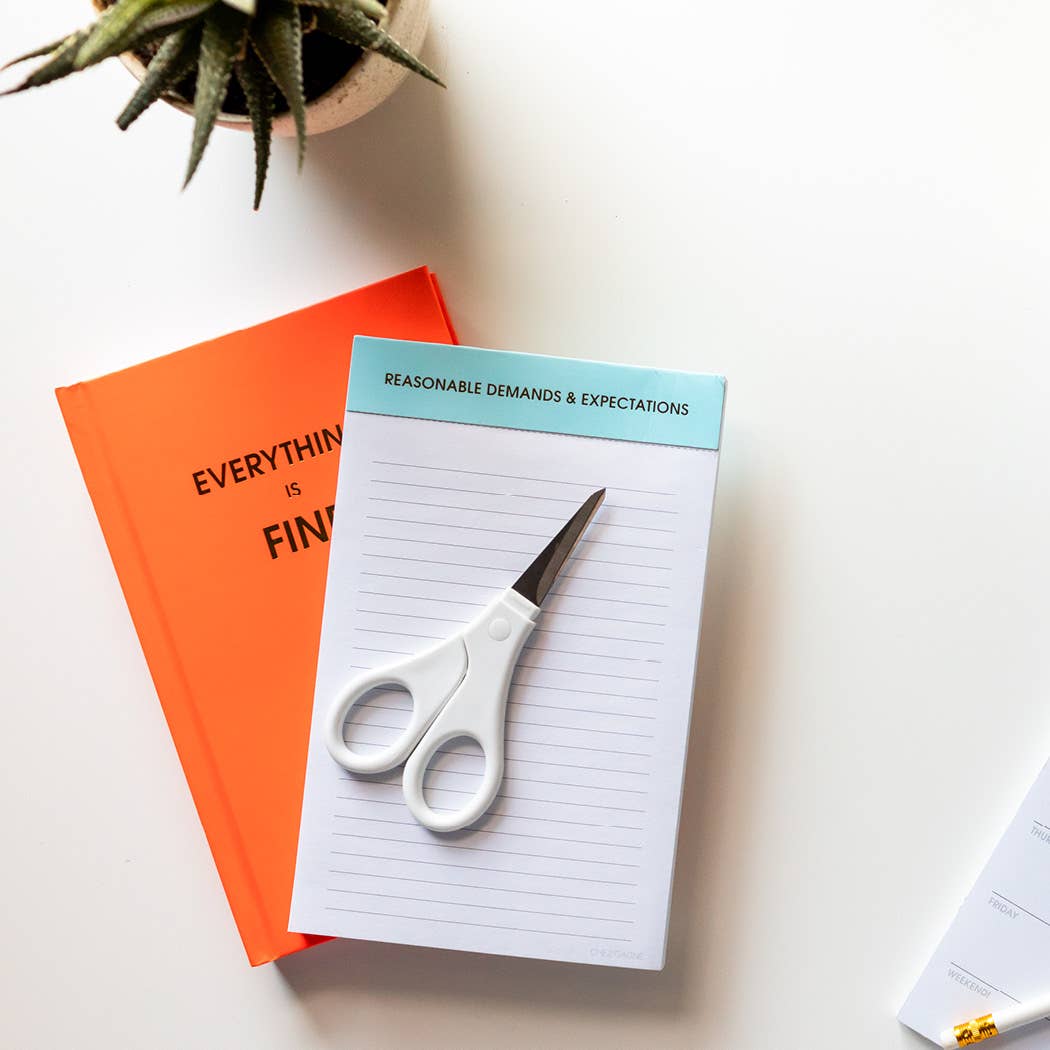 Reasonable Demands + Expectations Notepad